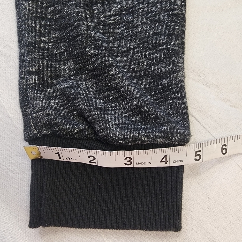Forever 21 Men's Heathered Black Drawstring Jogger 2 Pockets Pants Size Small - Picture 9 of 10